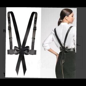 Black Bow Suspender Belt